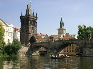 The charles bridge in Prague